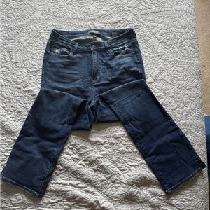 Judy Blue Women's Straight Leg Jeans - Dark Blue